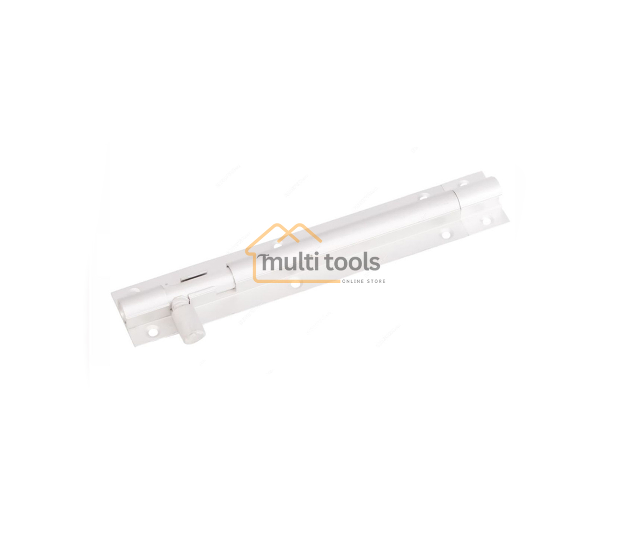 8-Inch Aluminum Tower Bolt [White]